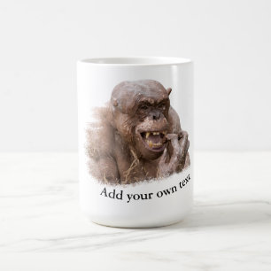 Caneca De Café Jambo, o Chimp sem cabelo