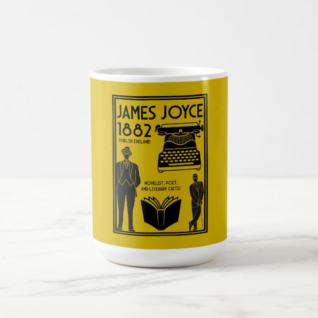 Caneca De Café James Joyce Dublin Irlanda (Centro)