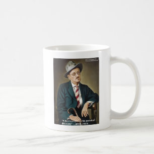 Caneca De Café James Joyce "Erros/Portais" Citações Presentes & C