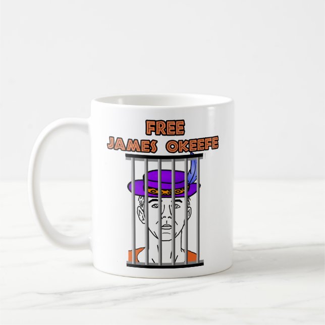 Caneca De Café James livre O'keefe V2 (Esquerda)