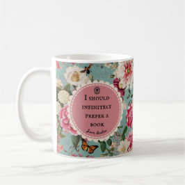 Caneca De Café Jane Austen Book Quote Mug