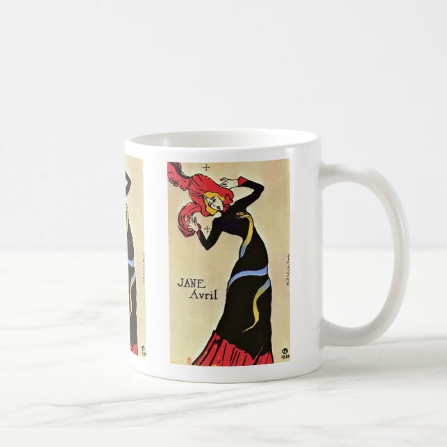 Caneca De Café Jane Avril, por Toulouse-Lautrec Henri De (Direita)