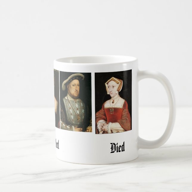 Caneca De Café Jane Seymour, Catarina de Aragão, Anne Boleyn,… (Direita)