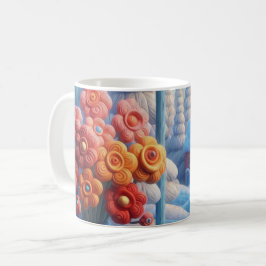 Caneca De Café Janela de Flor de Inverno