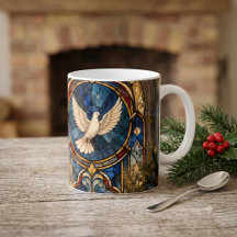 Janela de Natal de Pombo de Vidro Colorido