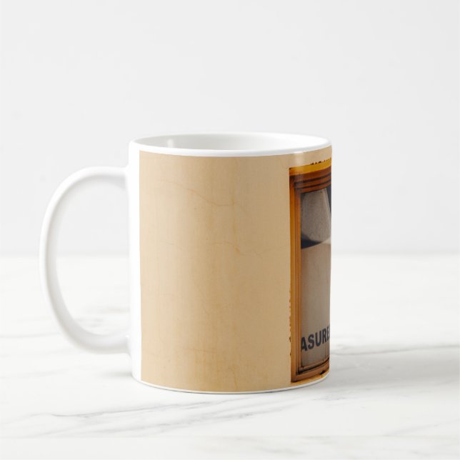 CANECA DE CAFÉ JANELA DE VIDRO COM MADEIRA MARCADA (Esquerda)