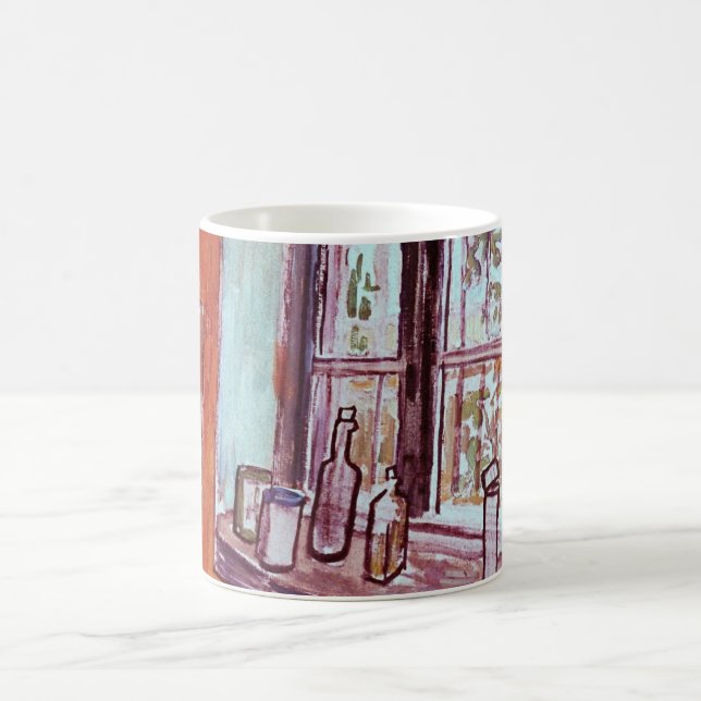 Caneca De Café Janela do Estúdio de Vincent van Gogh no Asilo (Centro)