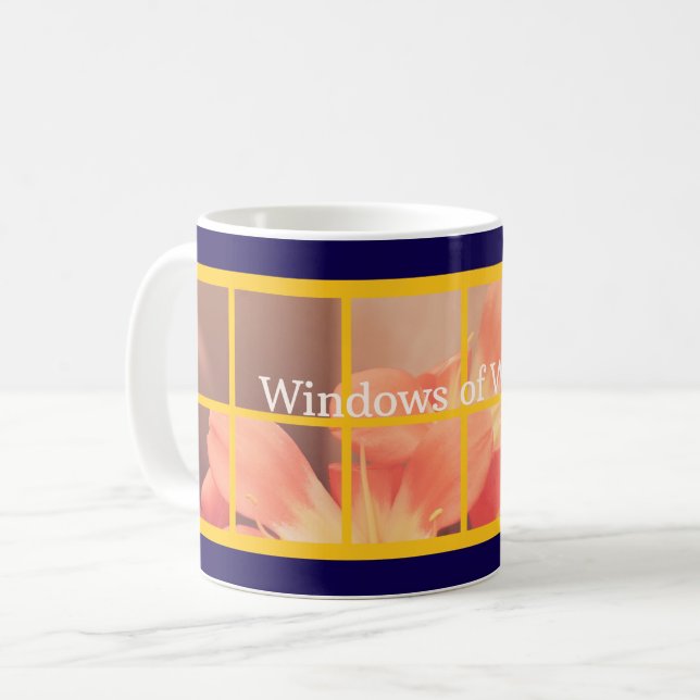 Caneca De Café Janelas de Encantamento (Frente Esquerda)