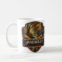 Caneca De Café Janesville, Wisconsin | Vintage