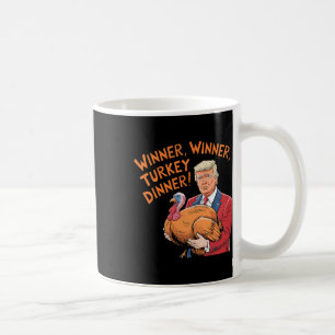 Caneca De Café Jantar de Ação de Graças do Vencedor Trump Engraça