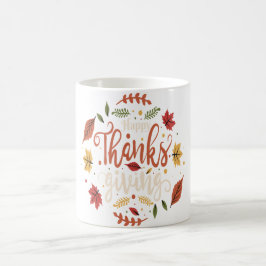 Caneca De Café Jantar de Ação de Graças Festa em Família Feriados