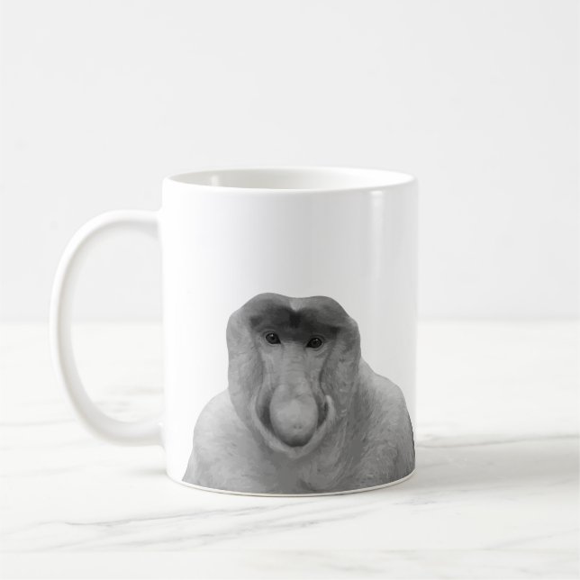 Caneca De Café Janusz Meme, Proboscis Monkey, Polak, Pole Janus (Esquerda)