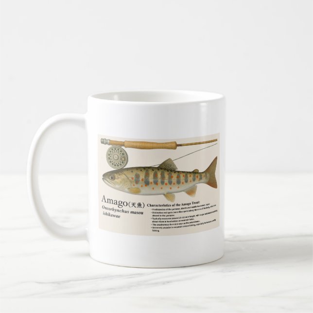 Caneca De Café Japanese Native Trout – Amago Mug (Esquerda)