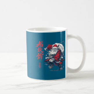 Caneca De Café Japanese Samurai Santa Martial Arts Artwork