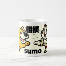 Caneca De Café Japanese Traditional Animal Doc Cat Sumo
