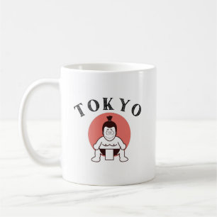 Caneca De Café Japão Sumo Tóquio - Filho do Sol Branco