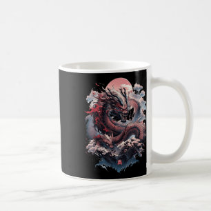Caneca De Café Japonês - Aestic Dragon Japonês Art Japan Tatto