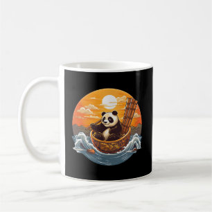 Caneca De Café Japonês Panda Sushi Bowl Serene