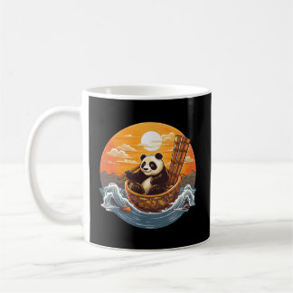 Caneca De Café Japonês Panda Sushi Bowl Serene