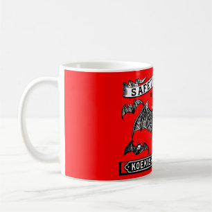 Caneca De Café Japonês Safety Match Art Bats