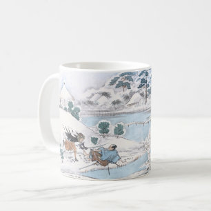 Caneca De Café Japonês Ukiyo-e do samurai de combate de 47 Ronin