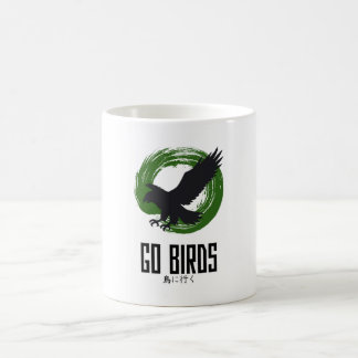 Caneca de Café Japonesa "Vá Pássaros"