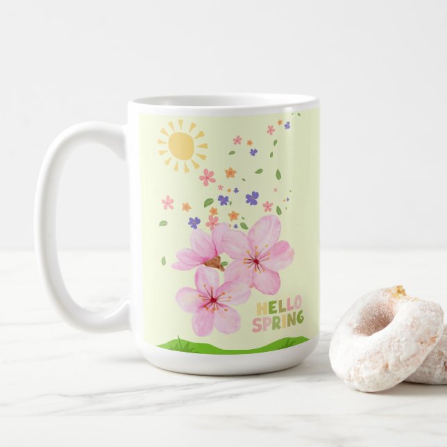 Caneca De Café jardim (Com Donut)