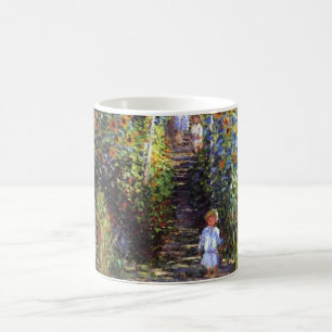 Caneca De Café Jardim Claude Monet Verão Flores de Girassol