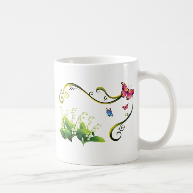 Caneca De Café Jardim da Borboleta (Direita)