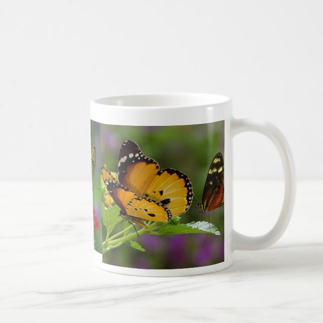 Caneca De Café Jardim da borboleta (Direita)