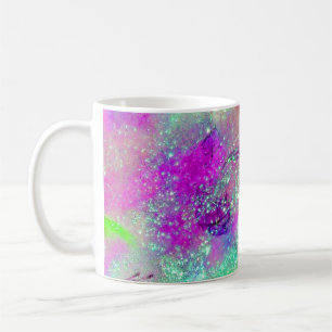 Caneca De Café JARDIM DAS SOMBRAS PERDIDAS - violeta roxa rosa