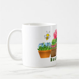 Caneca De Café Jardim de Flor de Cactus Amiga das Abelhas
