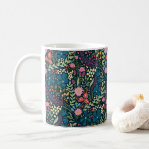 Caneca De Café Jardim de Flores Brancas