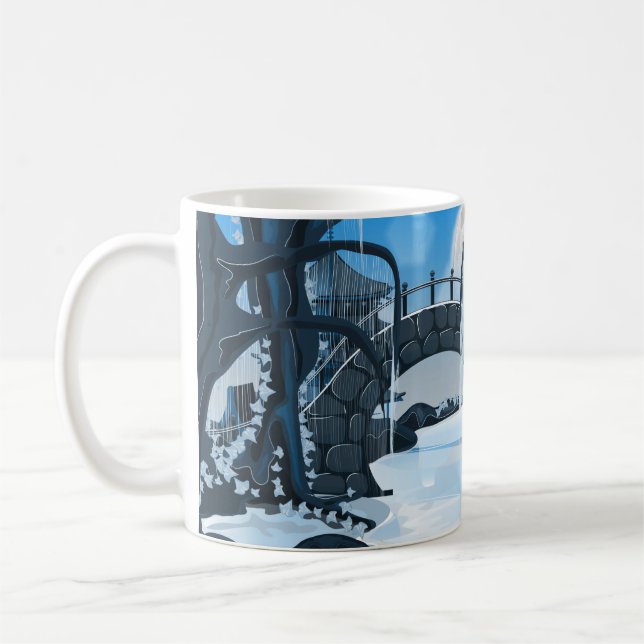 Caneca De Café Jardim de Meditação Japonês (Esquerda)