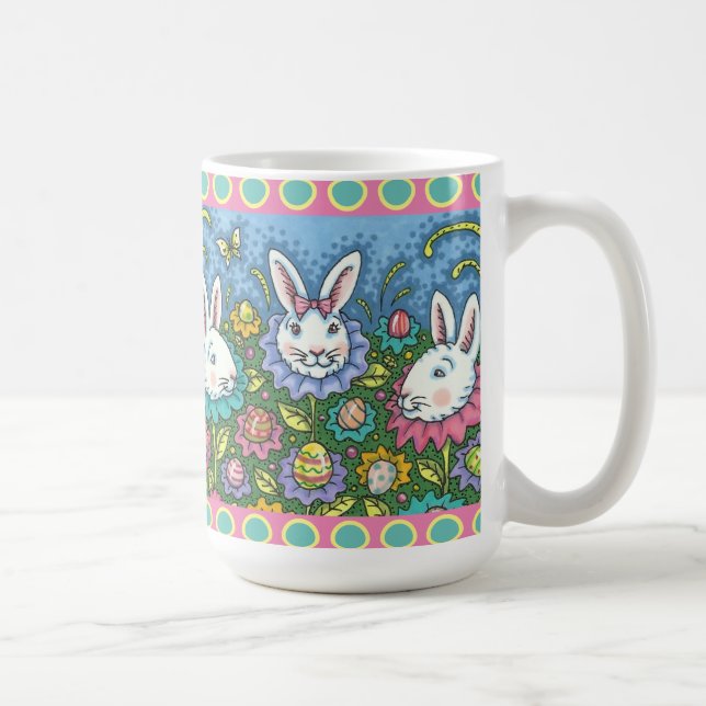 CANECA DE CAFÉ JARDIM DE OVOS ORIENTADORES, FLORES DE COELHO DE B (Direita)