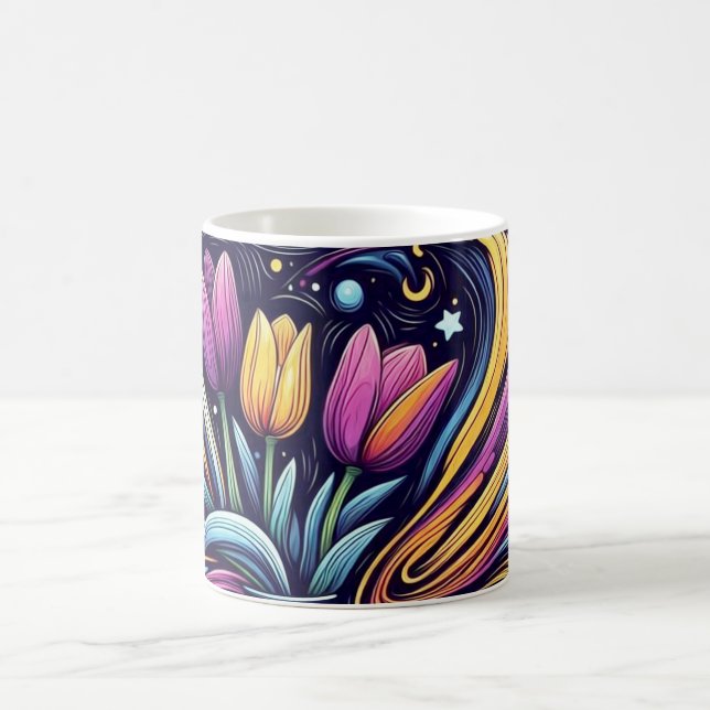 Caneca De Café Jardim de Poeira de Estrelas (Centro)