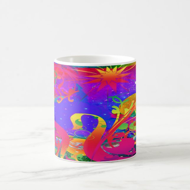 Caneca De Café Jardim de Verão Mágico (Centro)