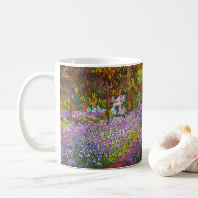 Caneca De Café Jardim do Artista em Giverny por Depois de Claude  (Com Donut)