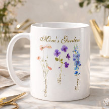Jardim do Nome das Crianças Personalizado para Mãe