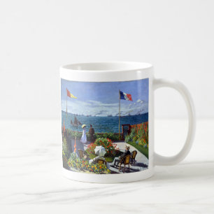 Caneca De Café Jardim em Sainte-Adresse por Claude Monet