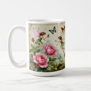 Caneca De Café Jardim Encantado de Fadas Florais