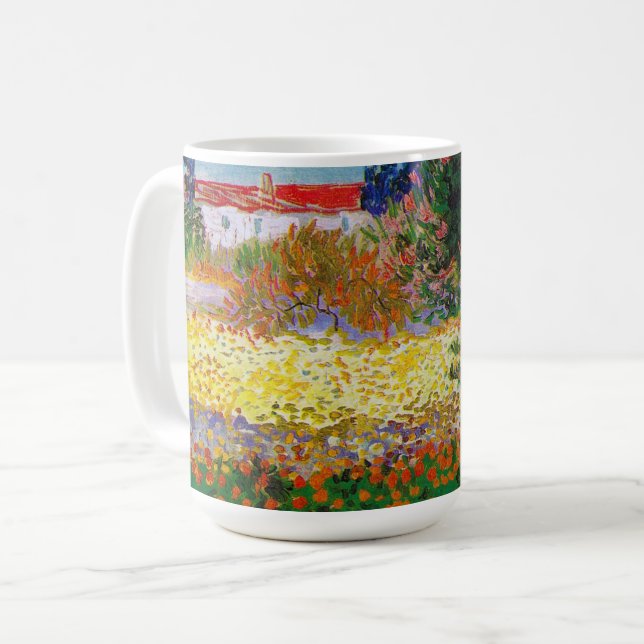 Caneca De Café Jardim Flor, Van Gogh (Frente Esquerda)