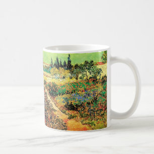 Caneca De Café Jardim Florido com Caminho por Vincent van Gogh