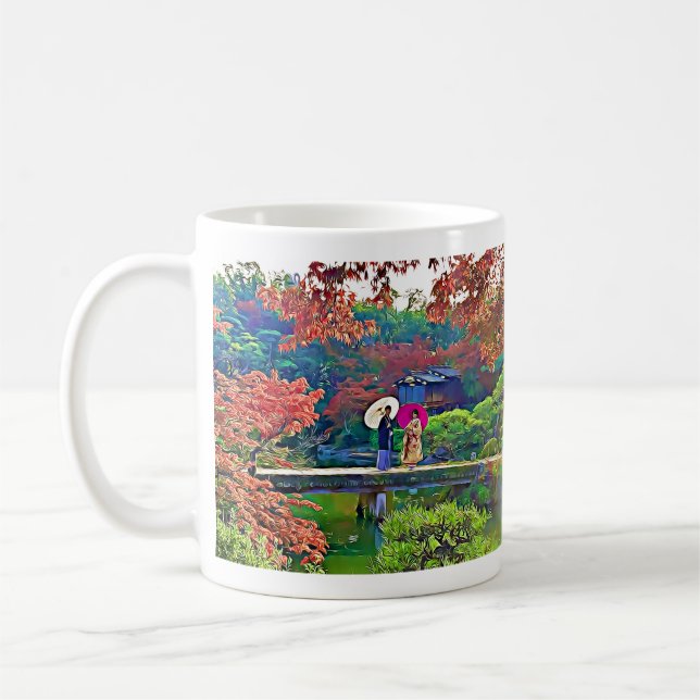 Caneca De Café Jardim Japonês (Esquerda)