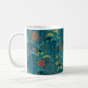 Caneca De Café Jardim japonês com andorinhas