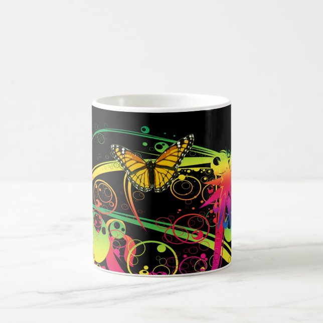 Caneca De Café Jardim Mágico com Borboletas (Centro)