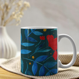 Caneca De Café Jardim mágico - noite escura