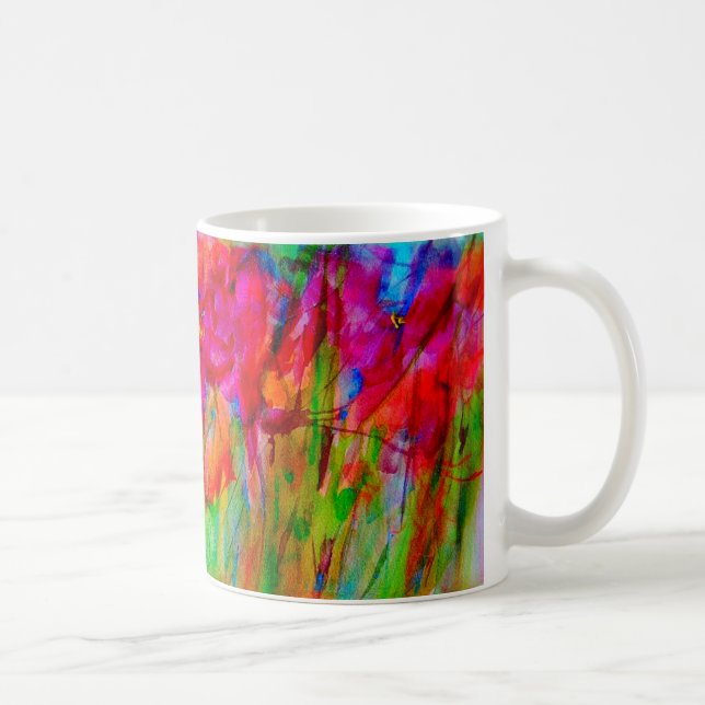 Caneca De Café Jardim no abstrato (Direita)