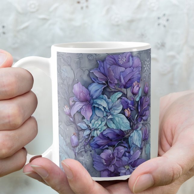 Caneca De Café Jardim Periwinkle (Criador carregado)