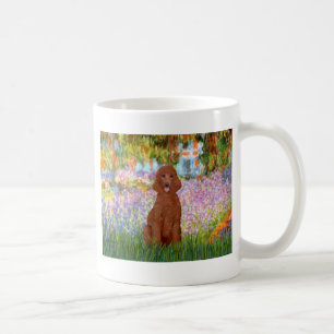 Caneca De Café Jardim - Poodle Vermelho Escuro #1